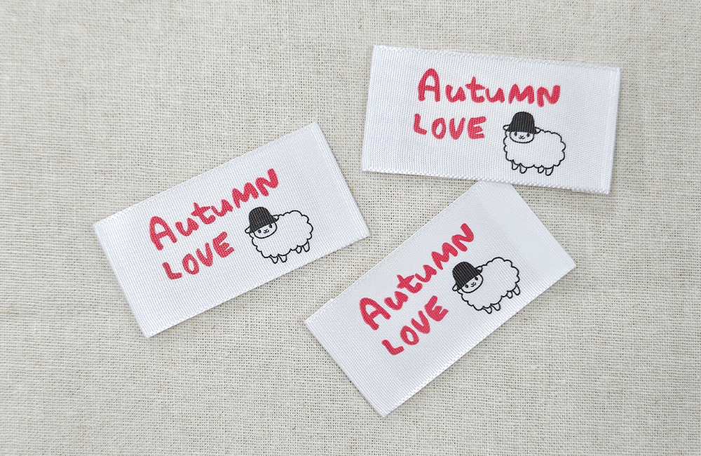 プリントネーム　布タグ参考事例