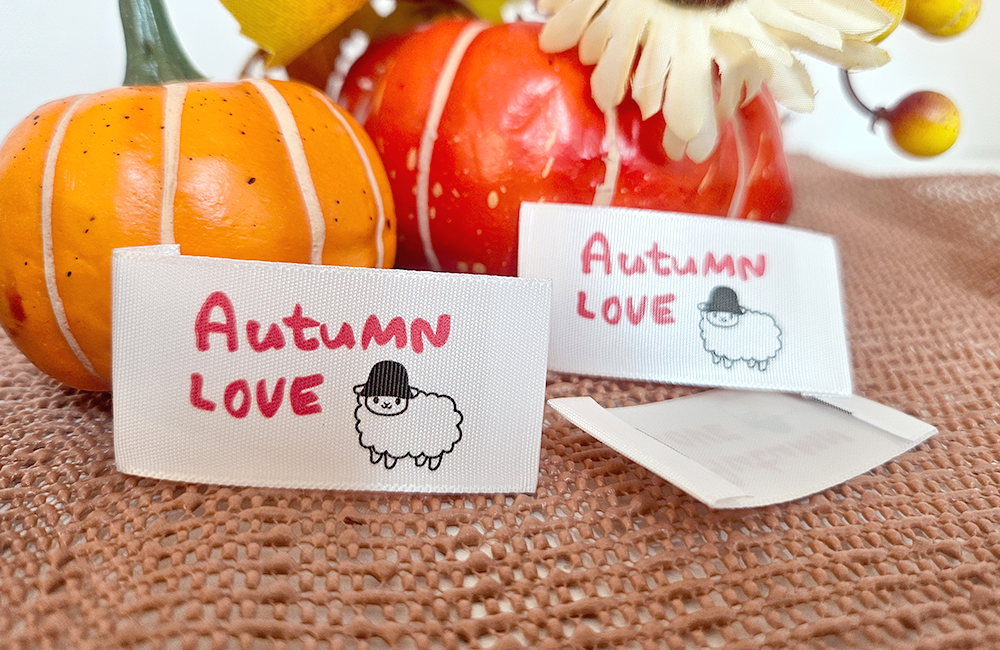 プリントネーム　布タグ参考事例