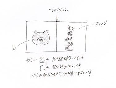 織ネーム　手書き入稿方法